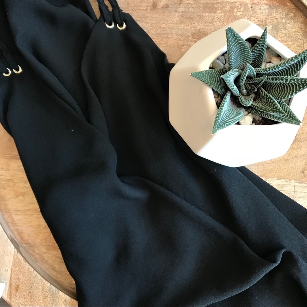 Bar III black cross front blouse